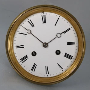 LARGE ANTIQUE FRENCH CLOCK MOVEMENT S.Marti STUNNING OPEN PORCELAIN DIAL 6.75" - Picture 1 of 8