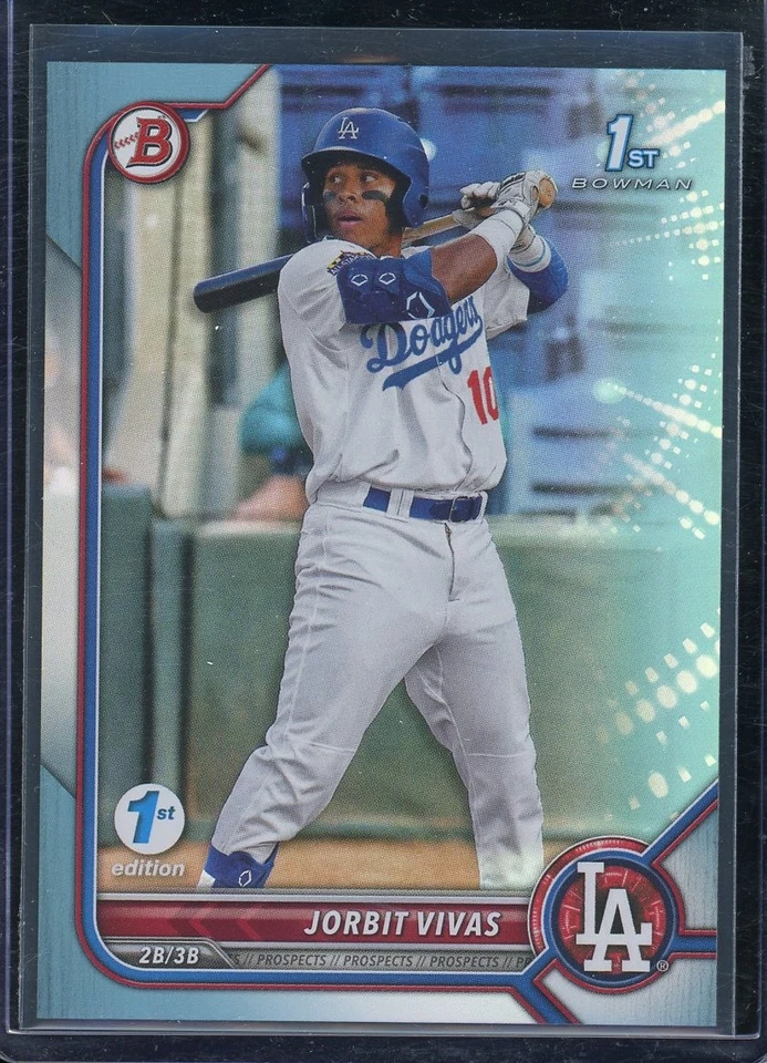 2022 Bowman 1st Edition #BPPF-24 Jorbit Vivas Sky Blue Foil - Image 1 of 1
