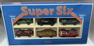 JUEGO PLAYART SUPER SIX EN CAJA RARO DE ENCONTRAR JAGUAR, FORD GT HECHO EN HONK KONG - Imagen 1 de 8