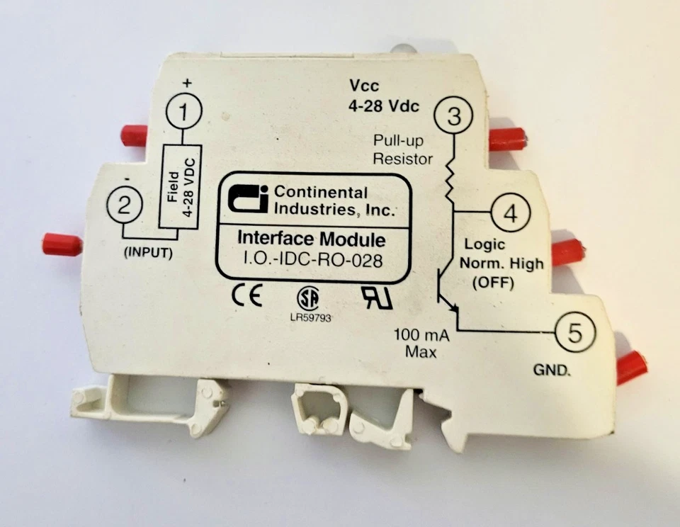 Módulo de interfaz industrial Continental I.O.-IDC-RO-028 4–28 V CC usado Foto 1 de 1