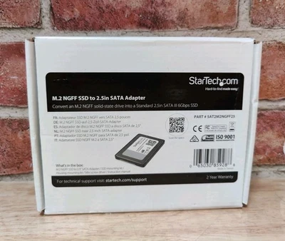 NEW StarTech SAT32M225 M.2 NGFF SSD to 2.5in SATA SSD Converter  - Image 1 of 4