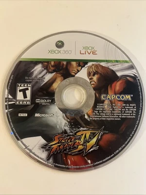 Street Fighter IV (Microsoft Xbox 360, 2009) Disc Only. Tested! Ships Fast! - Image 1 of 2