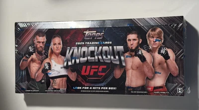 2025 Topps UFC Knockout SEALED Hobby Box 3 Autos Autographs per Box - Image 1 of 2