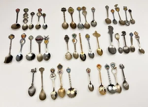 Lot 40 Vintage verschiedene Inc USA Silber Souvenir Sammler Löffel - Bild 1 von 7