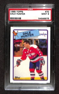 1988 Topps #70 DALE HUNTER PSA 9 Mint 04566979 - Picture 1 of 2