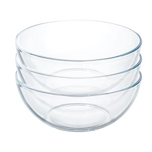 5 Zoll Glas Rührschüsseln Set - Rund, Kleine Glas Salatschüsseln für Küche, S... - Bild 1 von 5