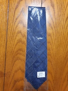 Premier PR790 Grand Line Karierte Feinseidenkrawatte - Navy/Navy - Bild 1 von 4