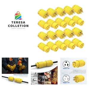 10-Piece Electrical Replacement Plug & Connector Set for Safe Repairs - Yellow - Picture 1 of 9