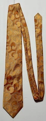 Corbata tejida Ted Baker London para hombre hecha en EE. UU. naranja 100 % seda cachemira Foto 1 de 2