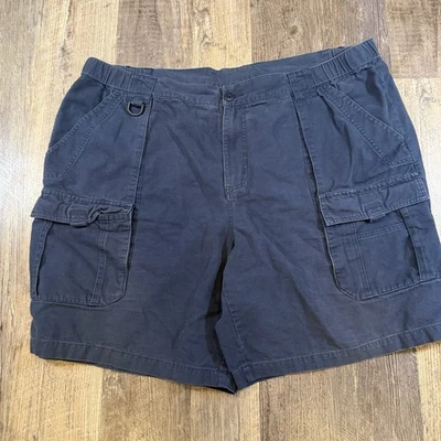Columbia Shorts Mens XXL Navy Blue Cargo 100% Cotton Outdoors Utility Pocket - Image 1 of 4