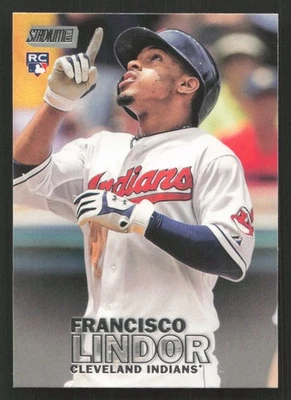 Tarjeta Stadium Club Francisco Lindor RC Rookie #42 2016 Foto 1 de 2