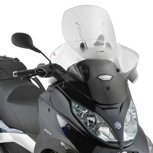GIVI Airflow Windschild transparent 57-69x65 cm h/b für Piaggio MP3 Sport 500 - Image 1 of 1