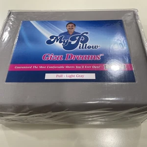 My Pillow Giza Dreams Full Light Gray Sheet Set 400 Thread Count - Picture 1 of 5