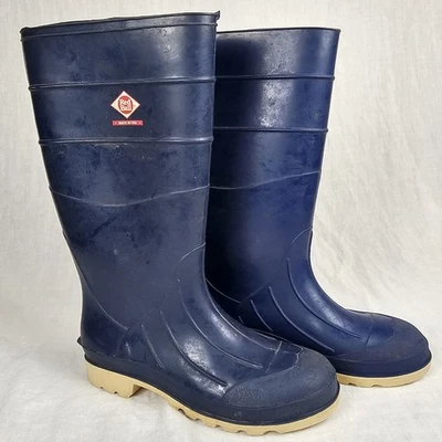 Botas de lluvia vintage Red Ball para mujer talla 8 impermeables azul marino altas hechas en EE. UU. Foto 1 de 4