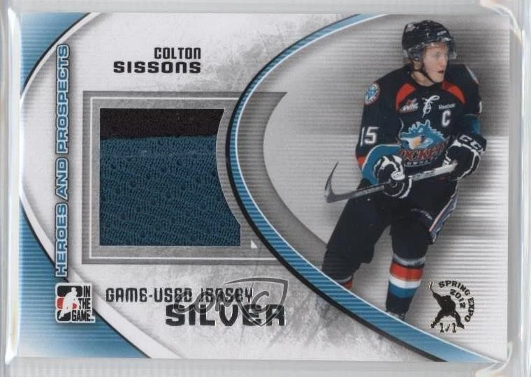 2011 ITG Heroes and Prospects Silver Jersey Spring Expo 1/1 Colton Sissons 2a8 - Image 1 of 3