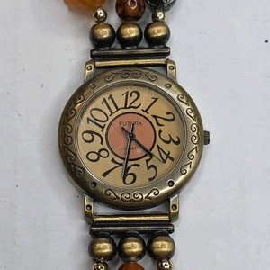 Futura 3906 V377 Beaded Ladies Watch, Needs A New Battery 7" - Imagen 1 de 8
