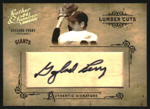 2004 Leather and Lumber Lumber Cuts #50 Gaylord Perry Auto /224