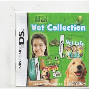 Animal Planet Vet Collection Nintendo DS MANUAL ONLY Authentic NO TRACKING - Picture 1 of 1