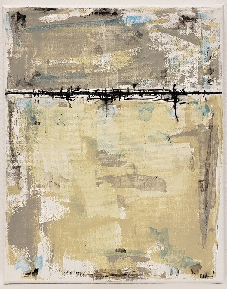 Nº951 Original Abstracto Moderno Minimal Contemporáneo Pintura Por K.A.Davis  Foto 1 de 4