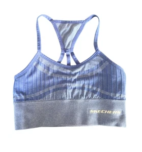 Skechers Women's Seamless Ocean Blue Sport Racer Bra - Picture 1 of 3