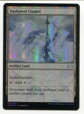 Magic The Gathering MTG Double Masters Foil Card #315 Darksteel Citadel