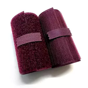 4" Velcro® Brand MIL-SPEC Burgundy SEW-ON Type - Hook and Loop Set - 1 YARD - Picture 1 of 5
