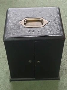 Asprey & Sons 166 Bond St Leather Clad Table Top Carry Chest Case 32cm High - Picture 1 of 21