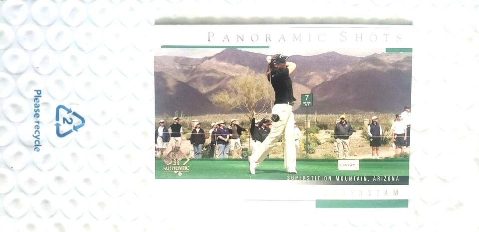 2005 SP Authentic PANORAMIC Shots - Annika Sorenstam - Card # 43 - NRMNT/MINT - Image 1 of 4