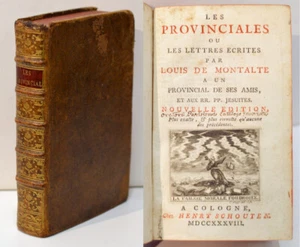 DIE PROVINZIALEN oder DIE VON LOUIS DE MONTALTE GESCHRIEBENEN BRIEFE... B. Pascal 1738 - Bild 1 von 8