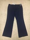 New York & Company 7Th Ave Pants Bootcut Size 10 Petite Stretch Navy Nwt