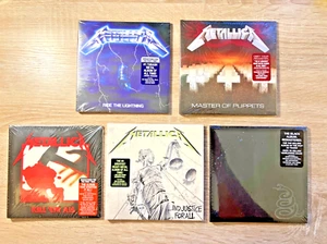 Metallica CD Lot Black Master of Puppets Kill Em' All Justice For All Lightning - Picture 1 of 12