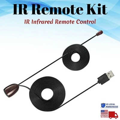 IR Infrared Remote Control Extender Receiver USB Emitter Repeater Media System - Image 1 of 4