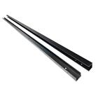 Black Aluminum Fence Channels - 70" x 1-1/4" (2-Pack) for 6 ft. High Fence NEW