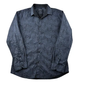 Connor Long Sleeve Shirt Men Size Large Blue Paisley Slim Fit Casual Dress - Picture 1 of 10