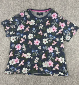 Camiseta Ted Baker London Para Hombre Algodón Estampado Floral Talla 6 Manga Corta - Imagen 1 de 9