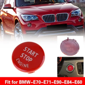 Cubierta del interruptor de encendido con botón de arranque y parada del motor rojo para BMW E60 E84 E71 E90 E91 - Imagen 1 de 8