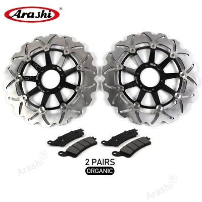 Pastilhas de freio orgânicas de rotor de freio dianteiro para Honda GL 1800 Goldwing 2001 - 2015 2008 - Imagem 1 de 4