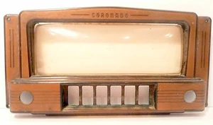 "De colección CORONADO * RADIO C509 parte: PLACA FRONTAL DE PLÁSTICO - 9"" X 4 y 7/8" - Imagen 1 de 1