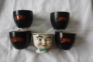 Set of 4 Baileys Irish Cream Yours and Mine  1 YUM  Cups Bowls  - Picture 1 of 10
