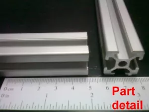 Aluminium T-Nut Strangpressprofil 20x20-6 mm L100, 200, 300, 400 oder 500 mm - 3 Stück - Bild 1 von 11