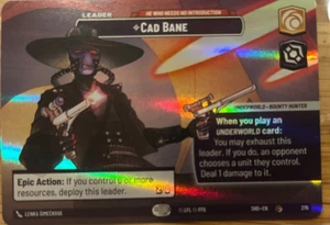 STAR WARS UNLIMITED TCG SHADOWS OF THE GALAXY SHOWCASE FOIL: CAD BANE - Picture 1 of 6