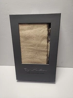 Bufanda 100 % cachemir color beige Enzo Mantovani para hombre nueva en caja Foto 1 de 2
