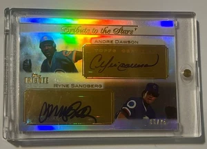 2011 Topps Tribute To The Stars Andre Dawson Ryne Sandberg dual AUTO /74 - Picture 1 of 2