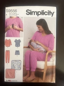 Simplicity S9556 Misses Nursing Top, Pants, Shorts and Blanket Sizes: XS - XL - Picture 1 of 1