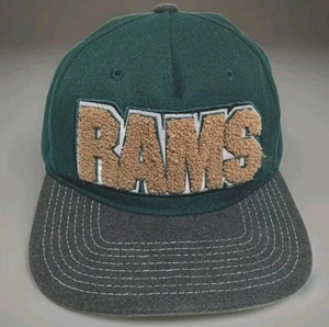 Colorado State University CSU Rams Zephyr Cap Hat Green Vintage Snapback - Picture 1 of 16