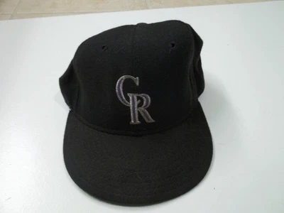 vintage colorado rockies new era diamond collection fitted hat cap size 7 1/8 - Image 1 of 4