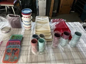 TUPPERTOY STENCILS( 21)Plus 50 Tupperware Pieces New Old Stock. - Picture 1 of 9
