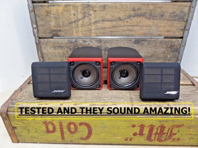 Par de altavoces Bose Redline Single Cube (2) Lifestyle Acoustimass negros PROBADOS Foto 1 de 4