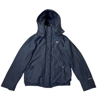 Abercrombie & Fitch All-Season Weather Warrior Suéter Chaqueta Forrada Azul Marino Mediano Foto 1 de 4