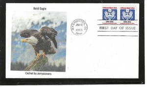 BALD EAGLE FDC 1983 OFFICIAL MAIL WASHINGTON, DC JERRY'S COVERS ONLY 1 MADE - Picture 1 of 1